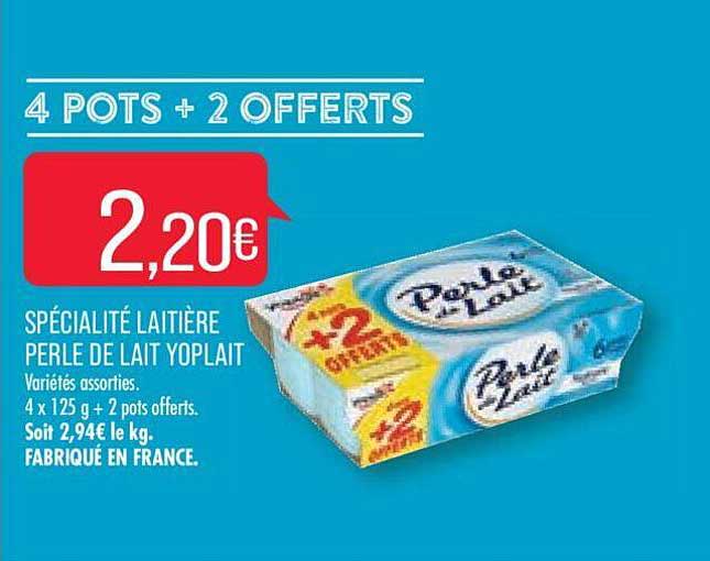 Spécialité Laitière Perle De Lait Yoplait