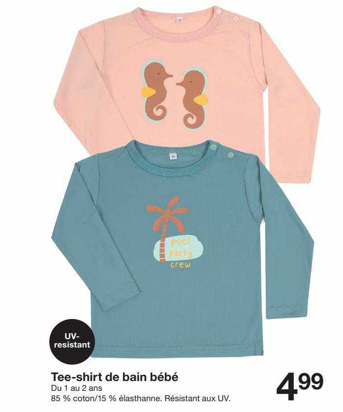 tee-shirt de bain bébé