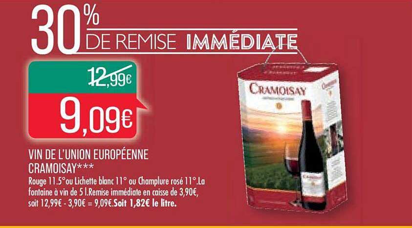 vin de l'union européenne cramoisay