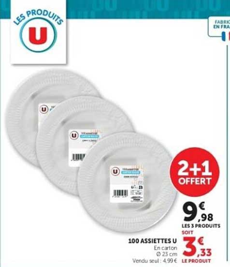 100 ASSIETTES U