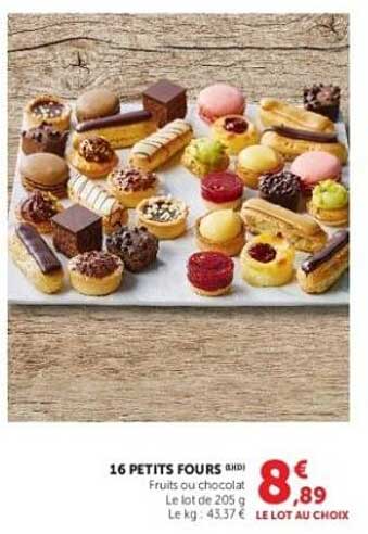 16 PETITS FOURS AMO