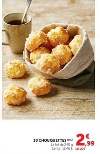 30 CHOUQUETTES BIO