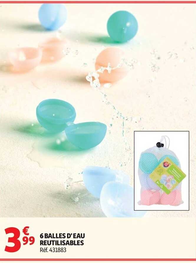 6 BALLES D'EAU REUTILISABLES