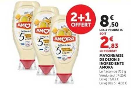 Amora mayonnaise de Dijon 5 ingrédients