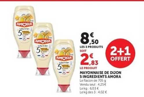 Amora Mayonnaise de Dijon 5 ingrédients