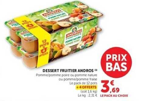 ANDROS Dessert fruitier