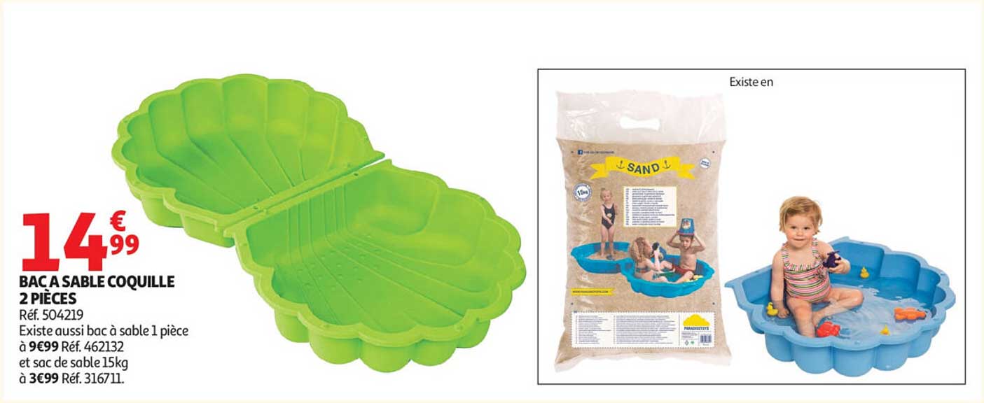 BAC A SABLE COQUILLE