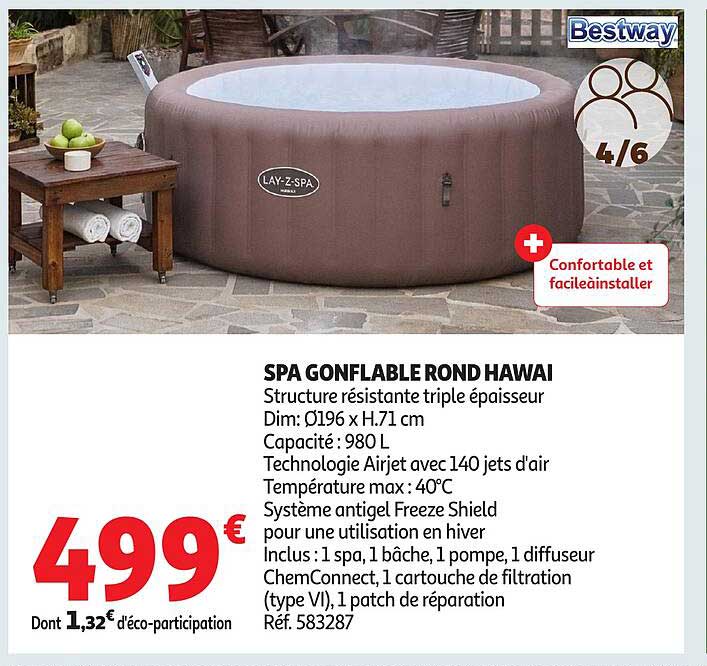 Bestway SPA GONFLABLE ROND HAWAII