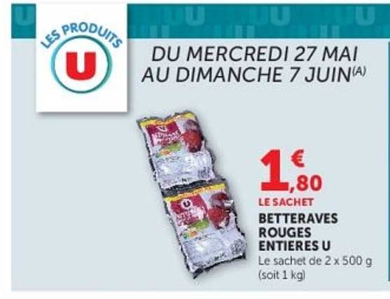 BETTERAVES ROUGES ENTIERES U
