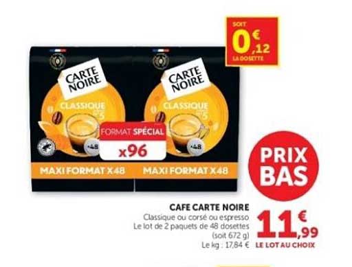 CAFÉ CARTE NOIRE