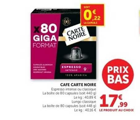 CAFÉ CARTE NOIRE