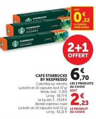 CAFE STARBUCKS BY NESPRESSO