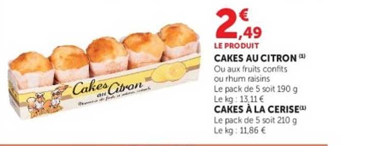 CAKES AU CITRON