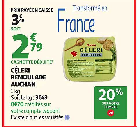 CÉLERI RÉMOULADE AUCHAN