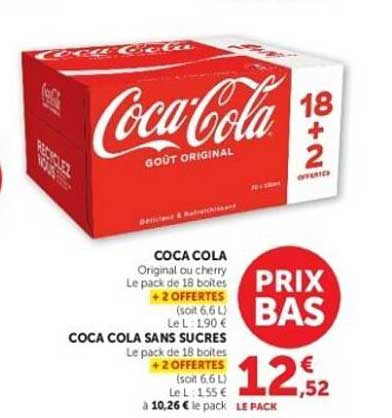 Coca Cola SANS SUCRES