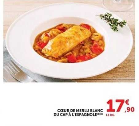 Cœur de merlu blanc du cap à l'espagnole CTO