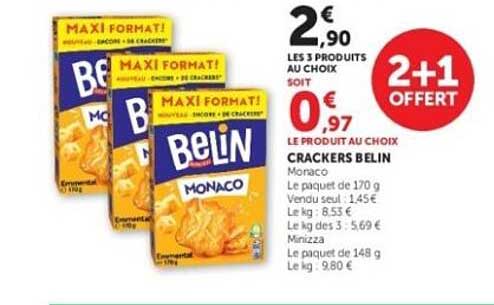CRACKERS BELIN MONACO
