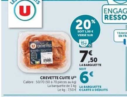 CREVETTE CUITE UⓇ