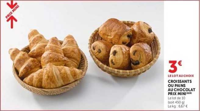CROISSANTS OU PAINS AU CHOCOLAT