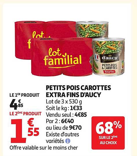 d'aucy PETITS POIS CAROTTES EXTRA FINS