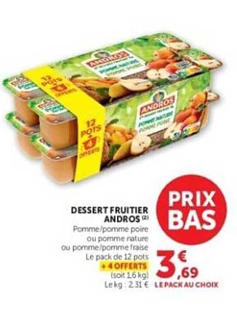 Dessert Fruitiers ANDROS