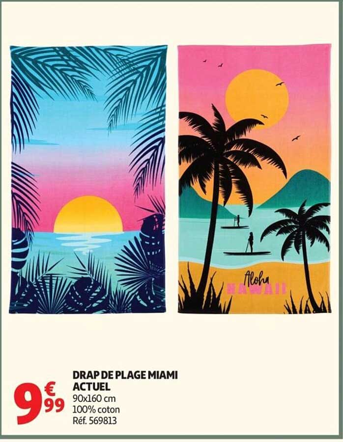 DRAP DE PLAGE MIAMI ACTUEL