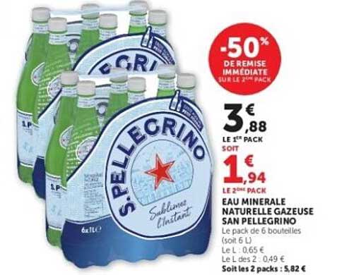 EAU MINERALE NATURELLE GAZEUSE SAN PELLEGRINO