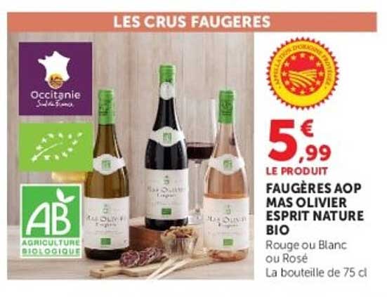 FAUGÈRES AOP MAS OLIVIER ESPRIT NATURE BIO