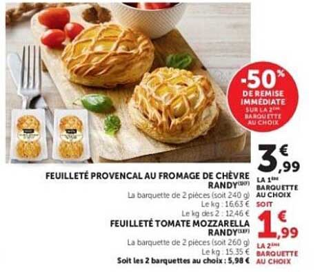 FEUILLETÉ PROVENÇAL AU FROMAGE DE CHÈVRE RÂPÉ RYNDYON