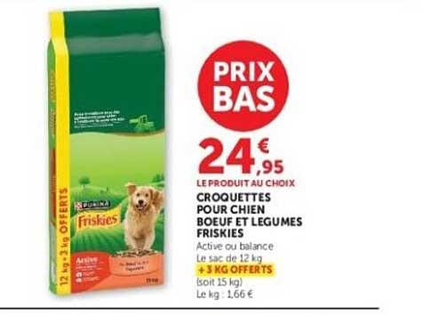 Friskies Croquettes pour chien boeuf et legumes
