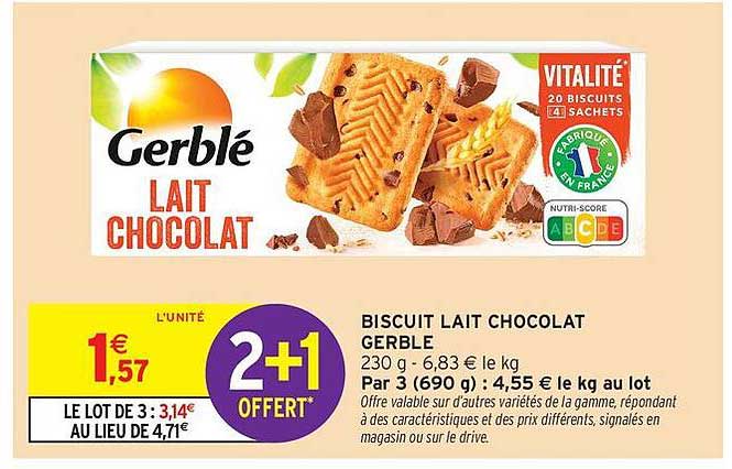 Gerblé Lait Chocolat