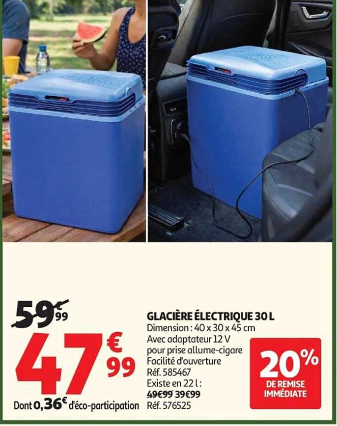 GLACIÈRE ÉLECTRIQUE 30L