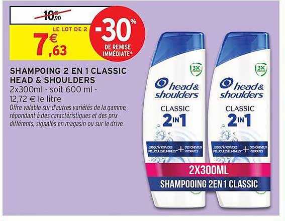 Head & Shoulders Classic 2 en 1