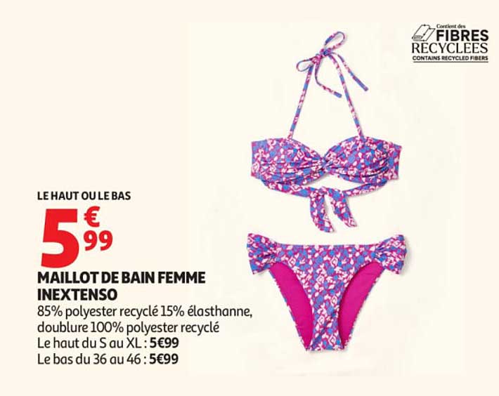 INEXTENSO MAILLOT DE BAIN FEMME