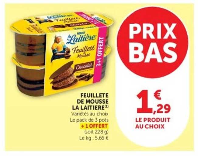 La Laitière Feuillette de mousse