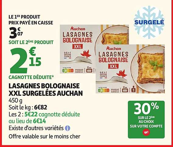 Lasagnes bolognaise XXL