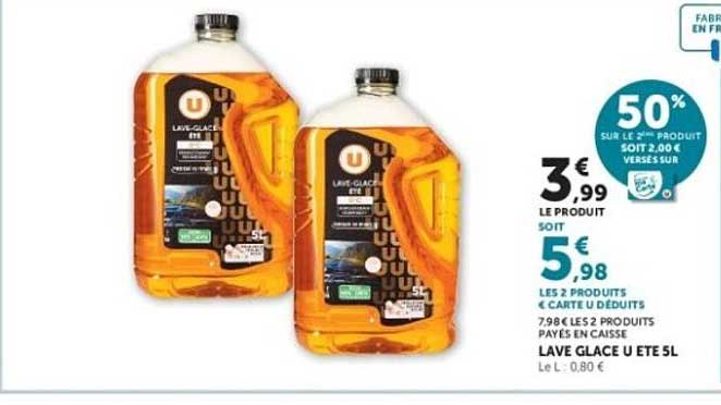 Lave glace U été 5L