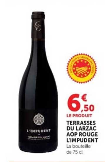 L'IMPUDENT TERRASSES DU LARZAC AOP ROUGE