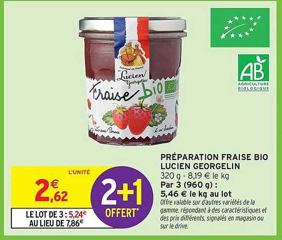 Lucien Georgelin Préparation fraise bio