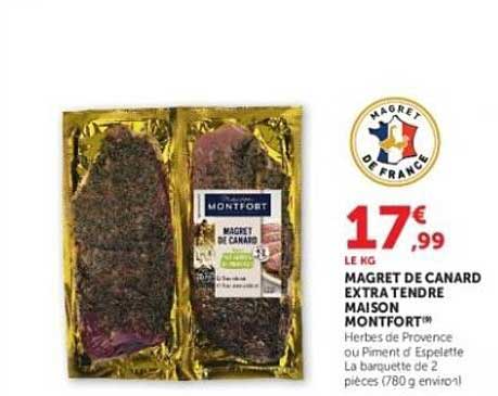 Magret de canard extérieur maison Montfort