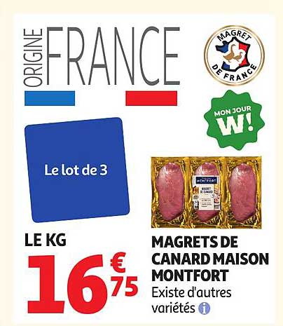 Magrets de canard maison Montfort