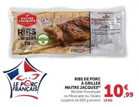 Maître Jacques Ribs à griller
