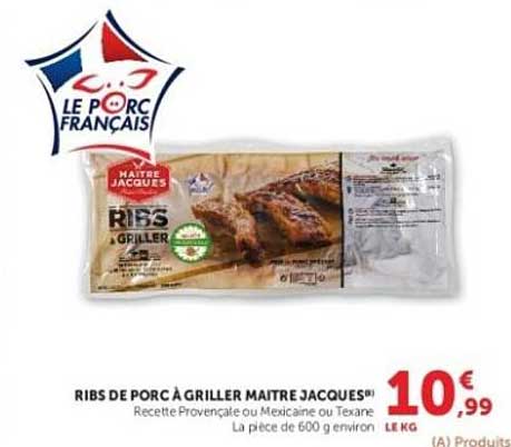 Maître Jacques Ribs à griller