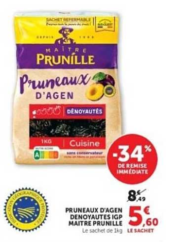 Maître Prunille Pruneaux d'Agen Dénoyautés