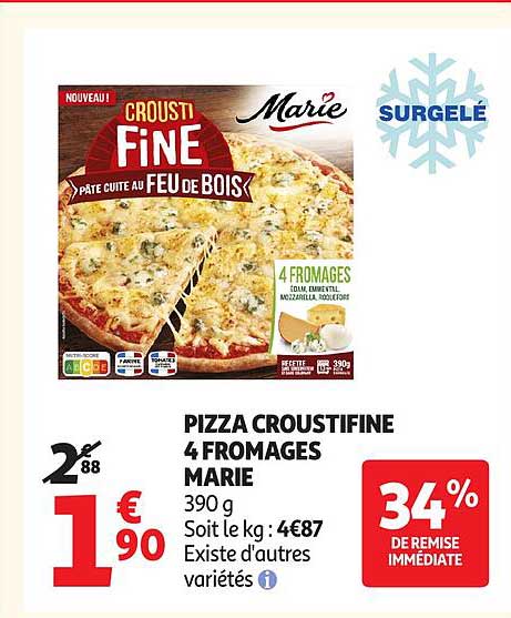 Marie Pizza Croustifine 4 Fromages