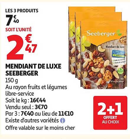 Mendiant de luxe Seeberger