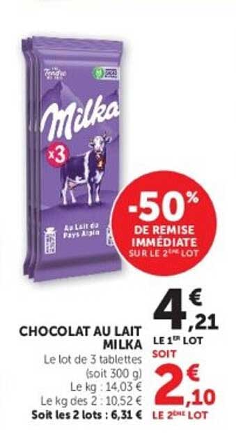 Milka Chocolat au lait