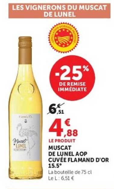 MUSCAT DE LUNEL AOP CUVÉE FLAMAND D'OR