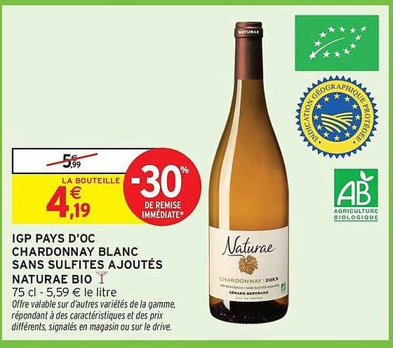 Naturae Bio Chardonnay Blanc