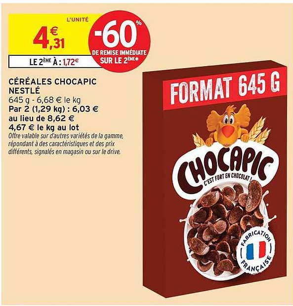 Nestlé Céréales Chocapic